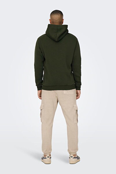 ONLY & SONS Чоловічий світшот з капюшоном - з кишенями-кенгуру, довгими рукавами, зручним кроєм