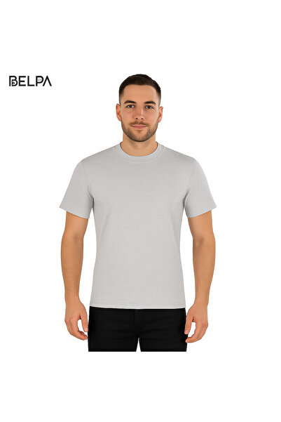 belpa Ceylanoğlu Combed Cotton Single Jersey Men's Crew Neck Undershirt 6-Pack 100% Cotton