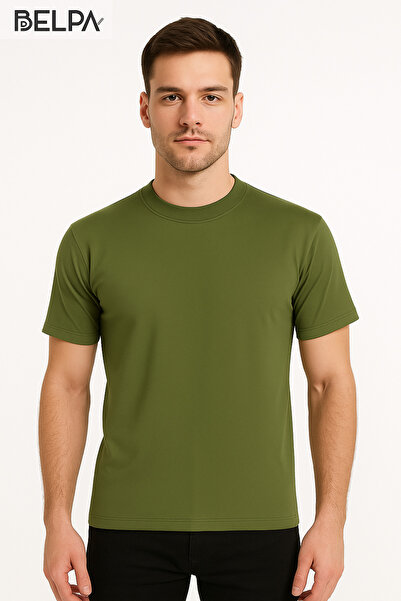 belpa Ceylanoğlu Combed Cotton Single Jersey Men's Crew Neck Undershirt 6-Pack 100% Cotton