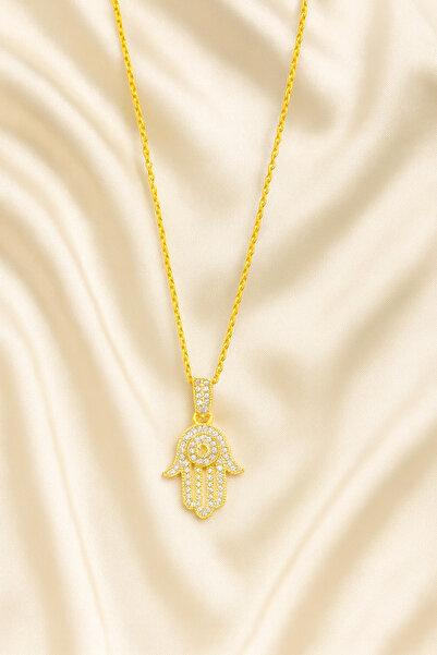 MODİ ACCESSORİES Etnik Hamsa Fatma Ana Eli Kolye