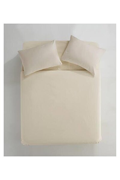 Clasy Battal Double 100% Cotton Fitted Sheet + 2 Pillowcases 180 X 200