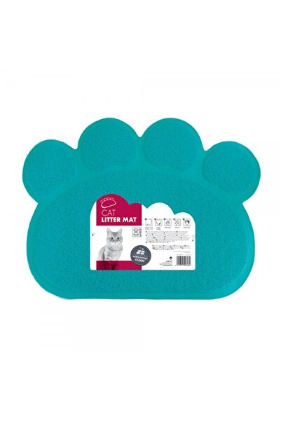 M-PETS Paw Cat Litter Mat ( Blue )