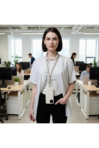 My Strape Open Brown Knitted Phone Strap Compatible with All Cases