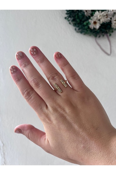 shop Stainless Steel Gold Color Adjustable Stone Shiny Jewelry Model Ring Com...