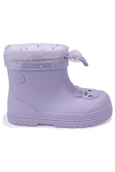 IGOR Cc334 Mendi Gato Lilac Fur Daily Girls' Rain Boots