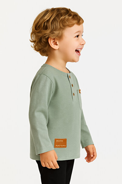 Motebarn Wear Φούτερ με κουμπιά μπροστά για αγόρια