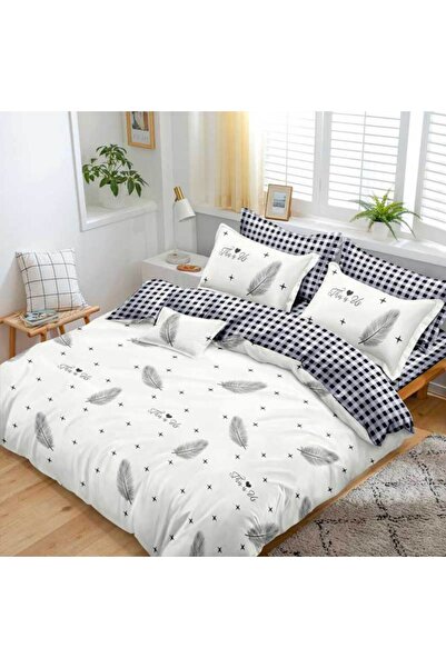 Patul Bed Linen, Satin Cotton, Sulphur, 2 Persons, Double Bed, 4 Pieces