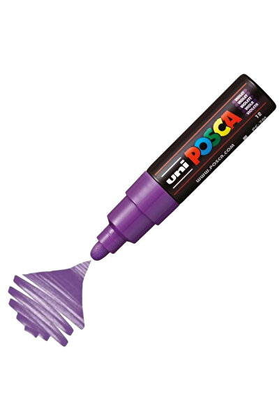 UNİ-BALL Uniball Posca (4.5-5.5) Water-Based Poster Marker Purple (Uni-Pc-7M)