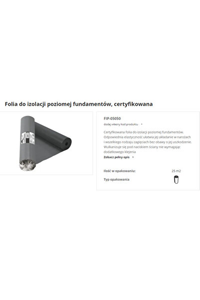 Other BUILDING FOIL HORIZONTAL INSULATION FOUNDATION 50cm / 50m