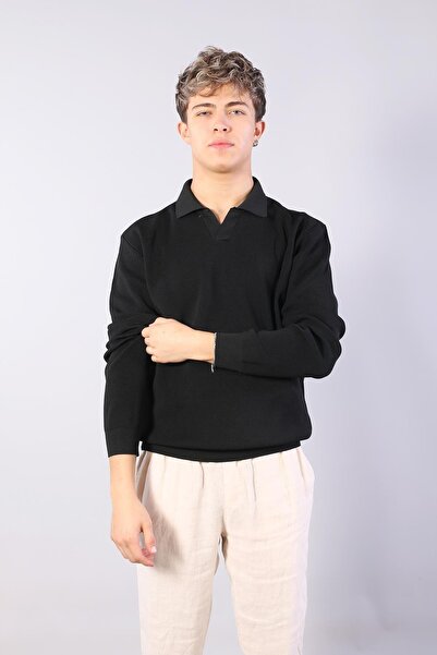 Mckanzie 34103 Collared Buttonless Sweater