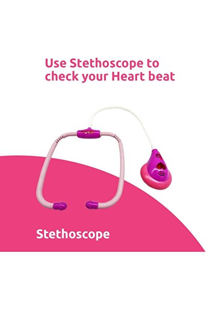 TOY GARDEN 9 PCS Doctor Kit for Kids – Medical Pretend Play Set with Stethoscope & Costume