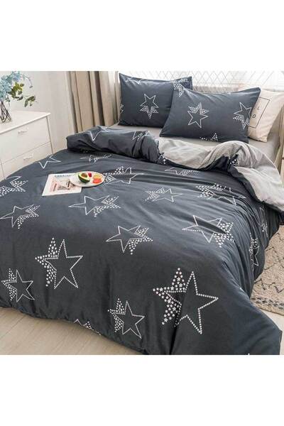 Patul Bed Linen, Satin Cotton, Sulphur, 2 Persons, Double Bed, 4 Pieces