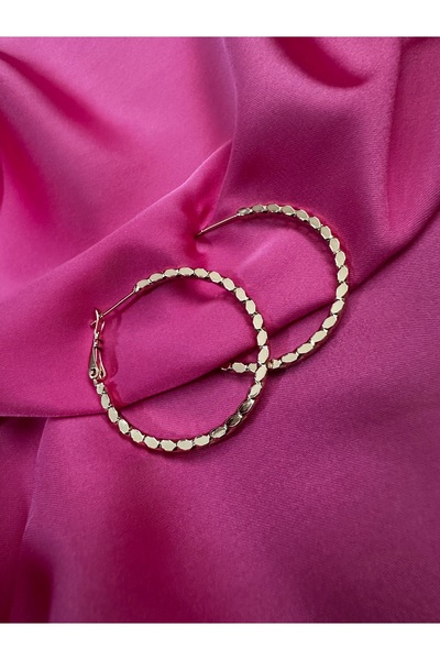 GİAccs. Rose Gold İnce Burgulu Küpe