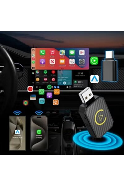 VICTGOAL 2 in 1 Android Auto Wireless Adapter & Wireless CarPlay Adapter Plug & Play