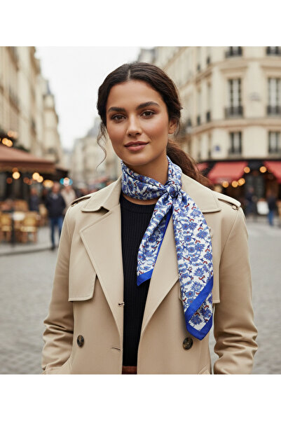 tuaipek GÖKÇE Desen Şık & Zarif Kadın Aksesuarı Saten Fular 30x165cm