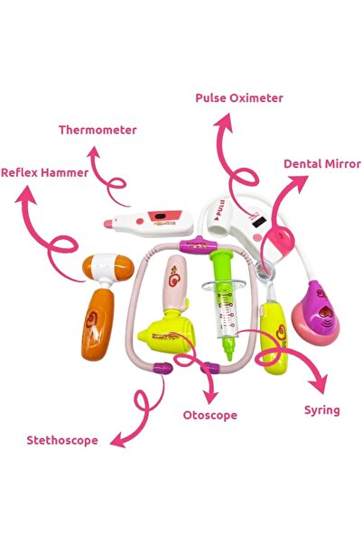 TOY GARDEN 9 PCS Doctor Kit for Kids – Medical Pretend Play Set with Stethoscope & Costume