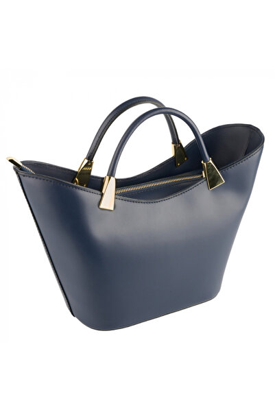 AZZURA Selena Bag, 100% Leather, Navy