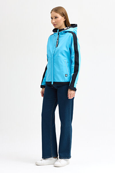 ABOUT US Technical Fabric Water and Windproof Regular Fit Ka Hooded Eket # 5070