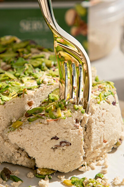 BERCEKIZ SERVET ŞEKERLEME Rafine Şeker İlavesiz Antep Fıstıklı Taze Tahin Helvası 200 gr