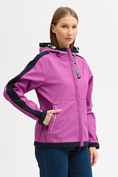 ABOUT US Technical Fabric Water and Windproof Regular Fit Ka Hooded Eket # 5070