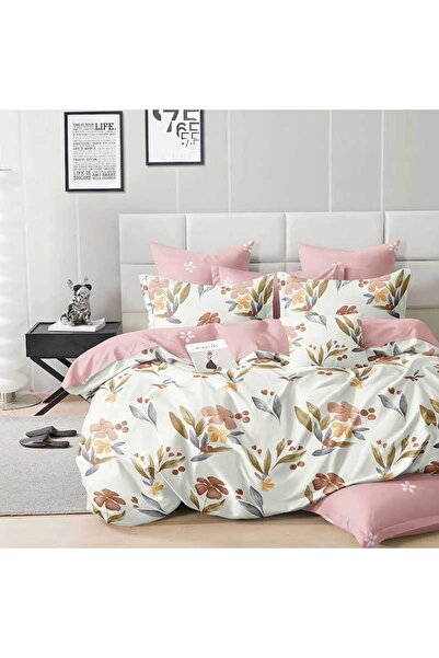 Patul Bed Linen, Satin Cotton, Sulphur, 2 Persons, Double Bed, 4 Pieces
