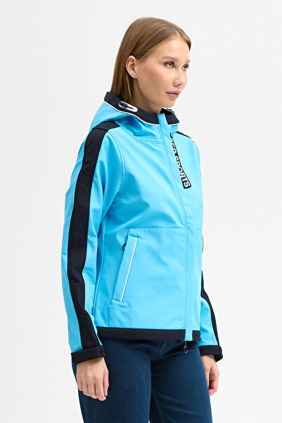 ABOUT US Technical Fabric Water and Windproof Regular Fit Ka Hooded Eket # 5070