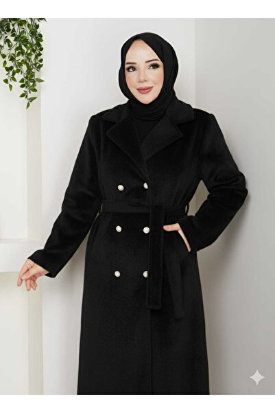 KMKkombin KADIN YENİ SEZON KRUVAZE YAKA 4 DÜĞMELİ FOK KUMAŞ GENÇ KAŞE KABAN