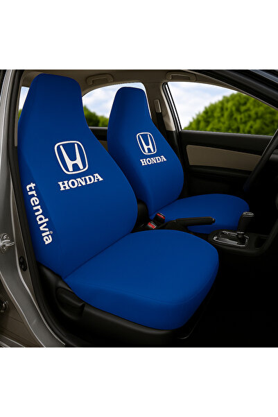 trivexa طقم أغطية مقاعد السيارة من القماش القطني المتوافق مع هوندا - طقم أغطي...