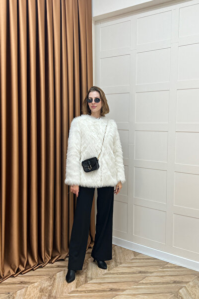 Stilife Divine Fur Coat Ecru