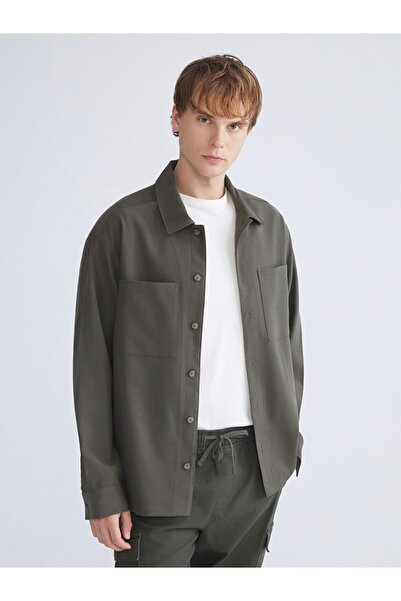 LC Waikiki Xside Comfortable Fit Long Sleeve Corduroy Men's Shirt Jacket