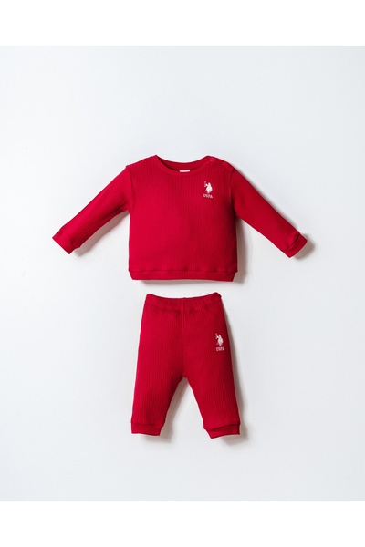 U.S. Polo Assn. Usb2739-B Licensed Baby Girl Double Set (100% Cotton)