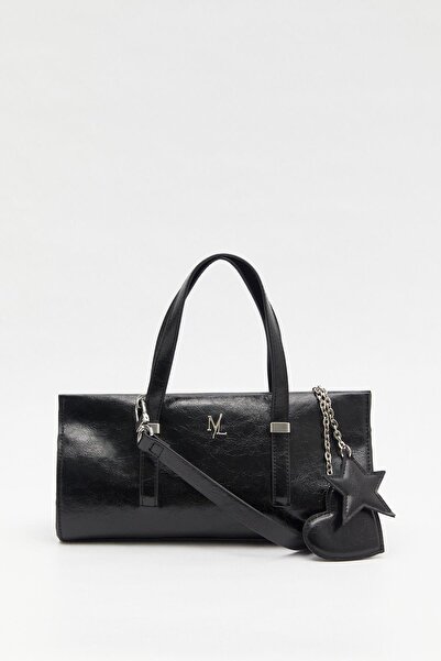 MARKALİSTE Verona Patent Leather Bag Black