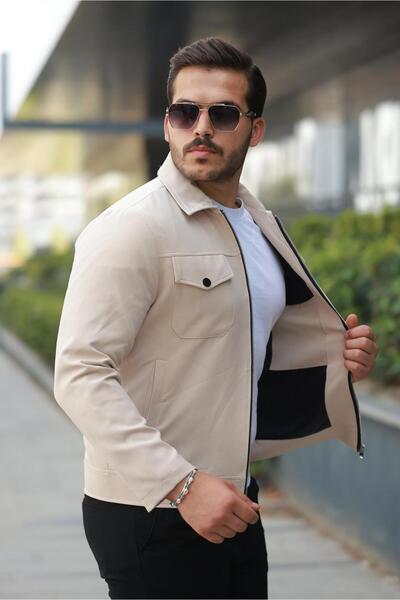 CLASSİCS MEN Slim Fit Men's Zippered Transitional Jacket - 7423