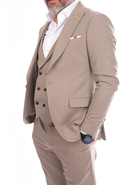 PAPYON Minimalist Regular Fit Üçlü Takım Elbise - İş ve Özel Günler İçin