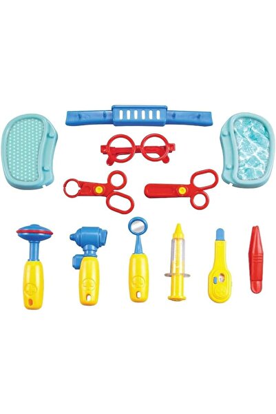 TOY GARDEN مجموعة الطبيب التظاهرية المثالية - حقيبة حمل الأدوات الطبية بعجلات