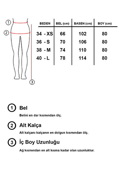 tw3 Women's Faux Leather Paneled Chain Detailed Design Trousers