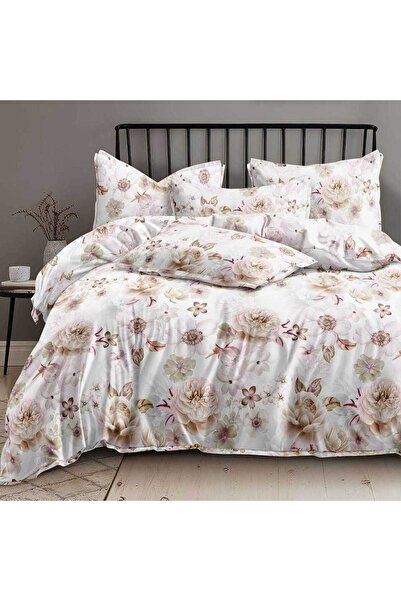 Patul Bed Linen, Satin Cotton, Sulphur, 2 Persons, Double Bed, 4 Pieces