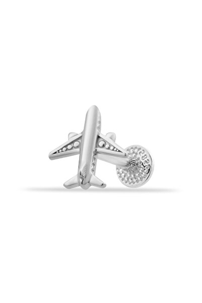 Dianora Piercing 14 Ayar Altın Uçak Motifli Minimal Tragus Piercing