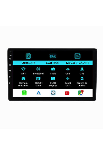 NavStore Navigatie Dedicata Audi A4 (2001 - 2008), 9 Inch, 6Gb Ram, 128Gb sto...