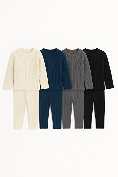 mini kanka 1-12 Years Old Children's Ribbed Underwear Set |   Girls and Boys Thermal Look 8 Piece 4t Ribana Set