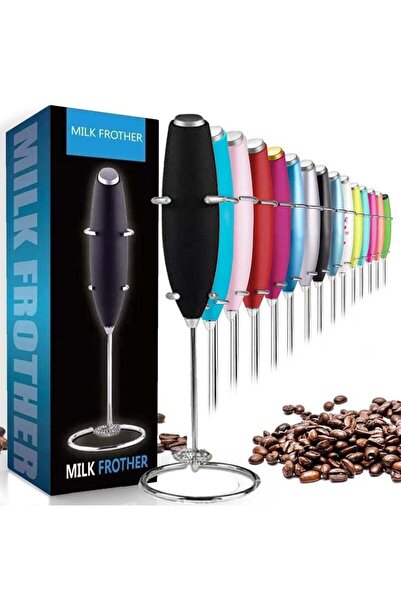 Generic MODERN HOME Milk Frother Handheld With a special stainless steel holder, Foam Maker for Lattes, Whi