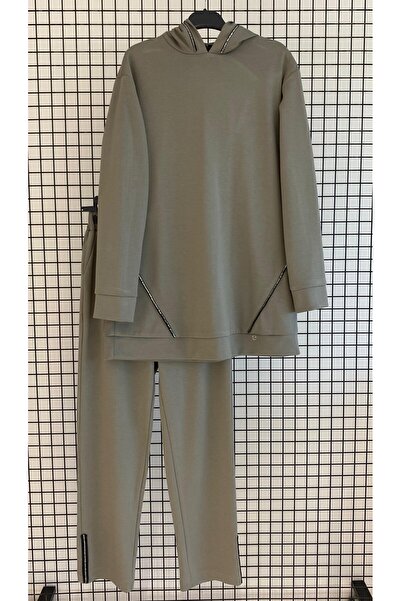 Armine Autumn Winter-Hooded Tunic Suit with Pants