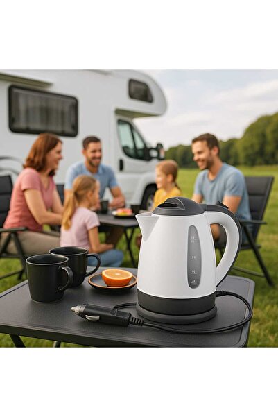 OEM ASMİR AR-201 12V Araç İçi Termostatlı Su Isıtıcı Kettle (1 Litre – 130W –...