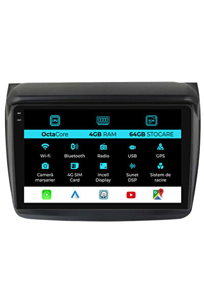 NavStore Navigație dedicată Mitsubishi Pajero Sport (2006-2013), 9 inci, 4 GB...