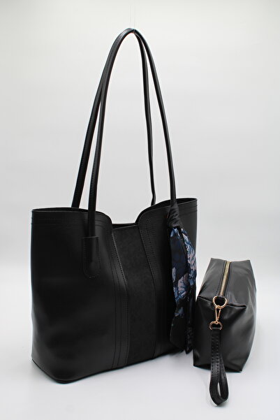 LASSO Geantă de mână, de umăr și de braț pentru femei, neagră, de dimensiuni ...