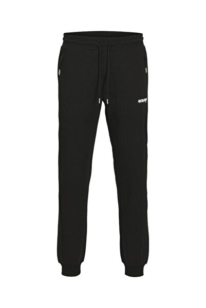 Jack & Jones Ανδρικό μαύρο παντελόνι Jpstgordon Thatcher Sweat Pants 12279102-Μαύρο