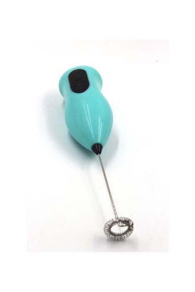 Generic خلاط كهربائي لخفق الحليب وخفق القهوة - أزرق/أسود/فضي