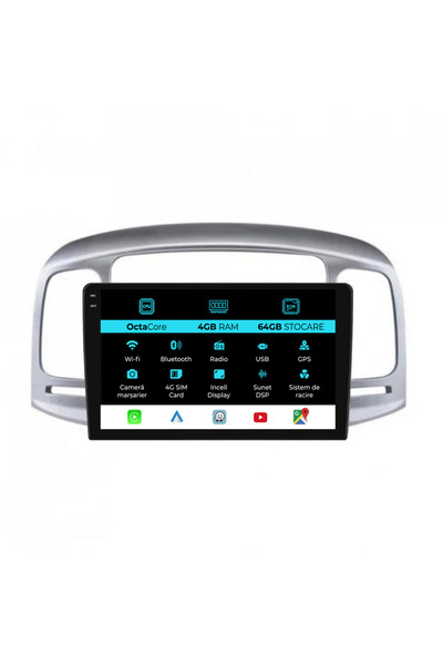 NavStore Navigatie Dedicata Hyundai Accent (2007-2012), 9Inch, 4Gb Ram, 64Gb ...
