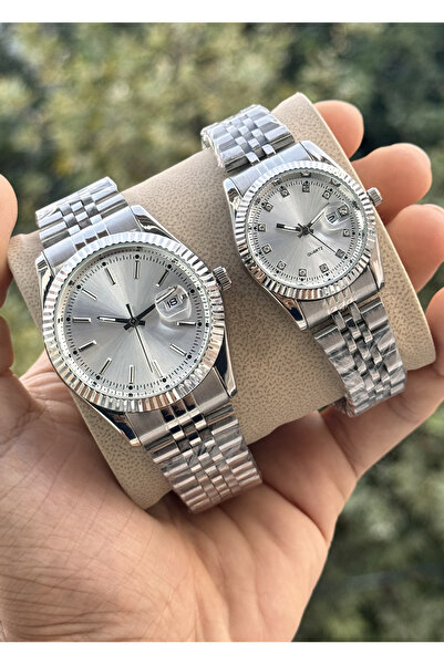 Tulpar New Season Steel Cord Calendar Trend Model Lover Couple Watch