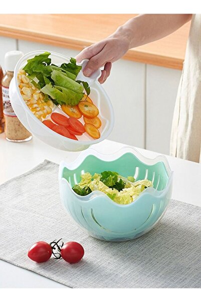 Generic XIANGYU Vegetable Chopper Salad Cutter Bowl For Cutting Vegetables Slices Fruit Kitchen Tools Acces